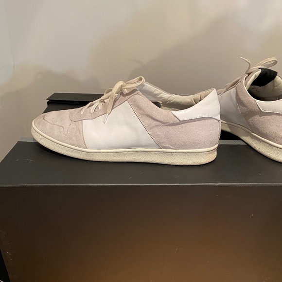 PALM ANGELS Mens White Leather Sneakers sz12 or 46euro - Picture 7 of 11